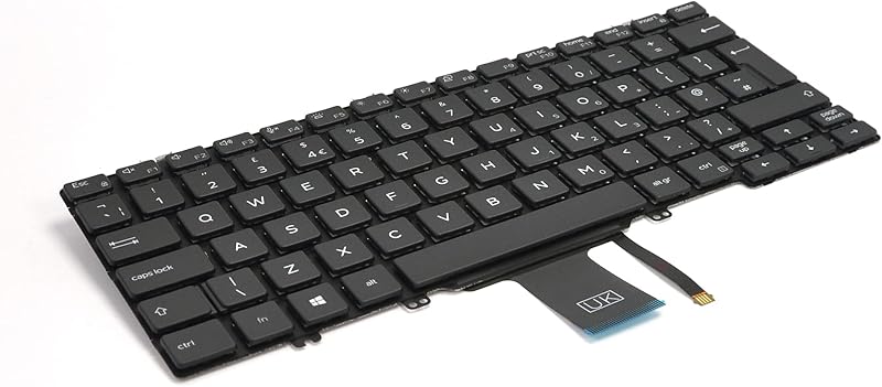 Dell Latitude 5300 2-in-1 7300 UK QWERTY Backlit Keyboard 92V8V