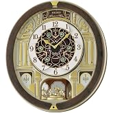 SEIKO Melodies in Motion Wall Clock, Golden Chandelier