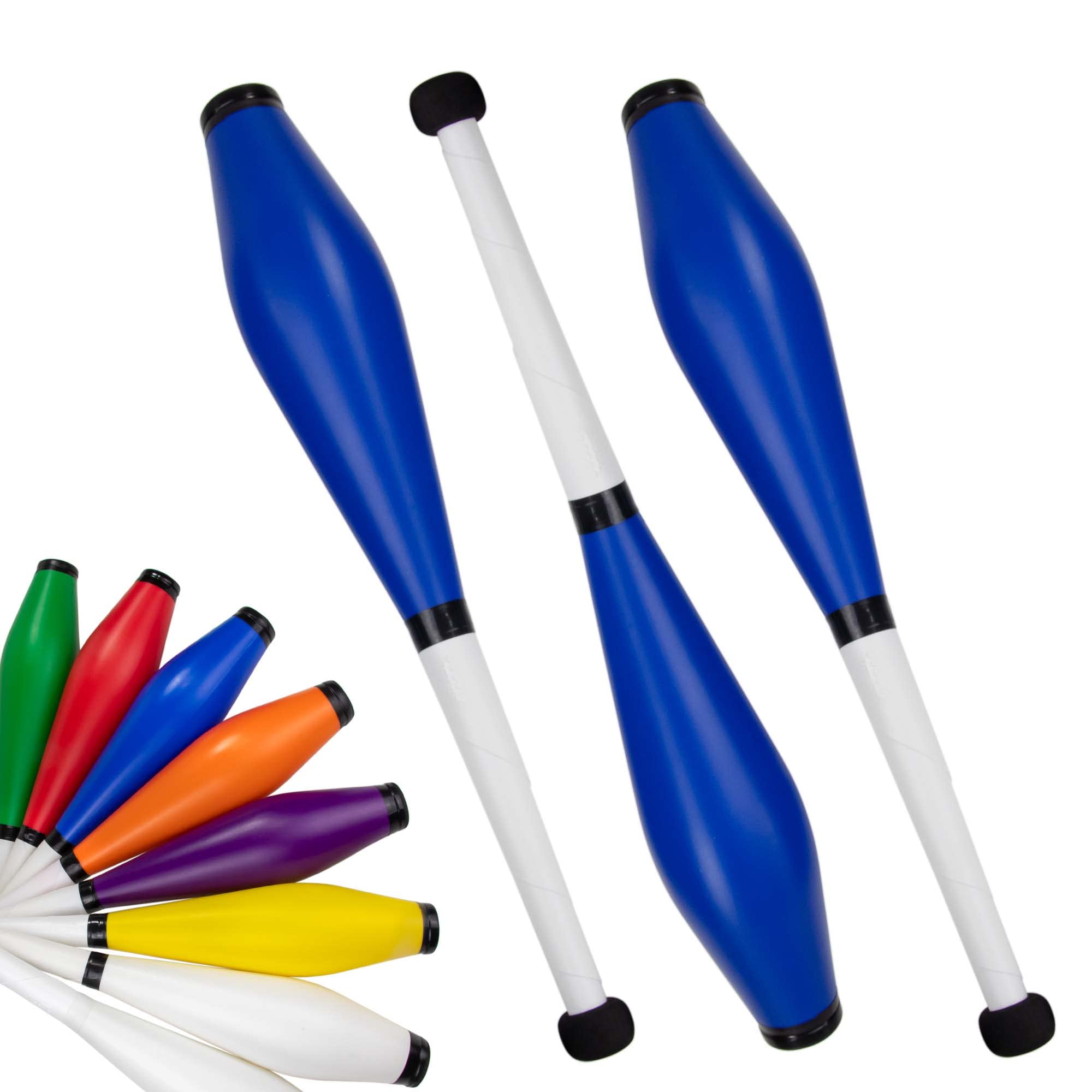 Juggle Dream Trainer Street Juggling Club Set of 3 Great Trainer Clubs - Juggling Set for Beginners and Advanced Jugglers (Blue)