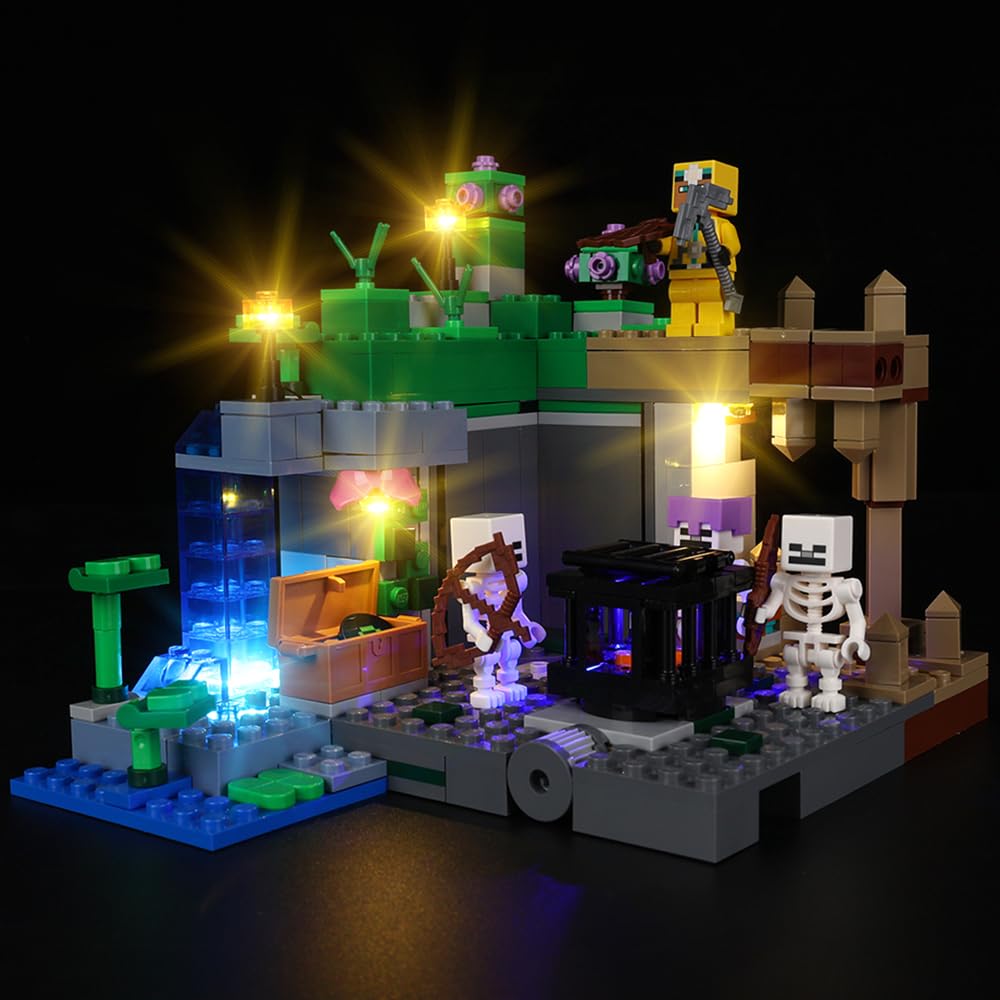 Kyglaring LED Lighting Kit (No Model) - Compatible with Lego-21189 Minecraft The Skeleton Dungeon Building Blocks Model Set - Only Leds No Brick Set (Classic Version) — image 1
