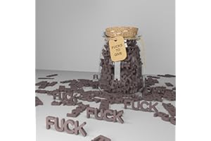 PG PINGO MAKE Jar of Fucks (7oz): Fuck to Give,Funny Gifts for Birthdays, Holidays, Anniversaries, Christmas, Valentine's, Halloween - Funny Gifts for Women and Men (Coffee color)