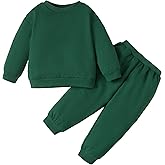 DEFAHN Toddler Baby Boy Girl Clothes Solid Tshirt Short/Long Sleeve Top Pants 2PCS Summer Baby Outfit Set Sweatsuit