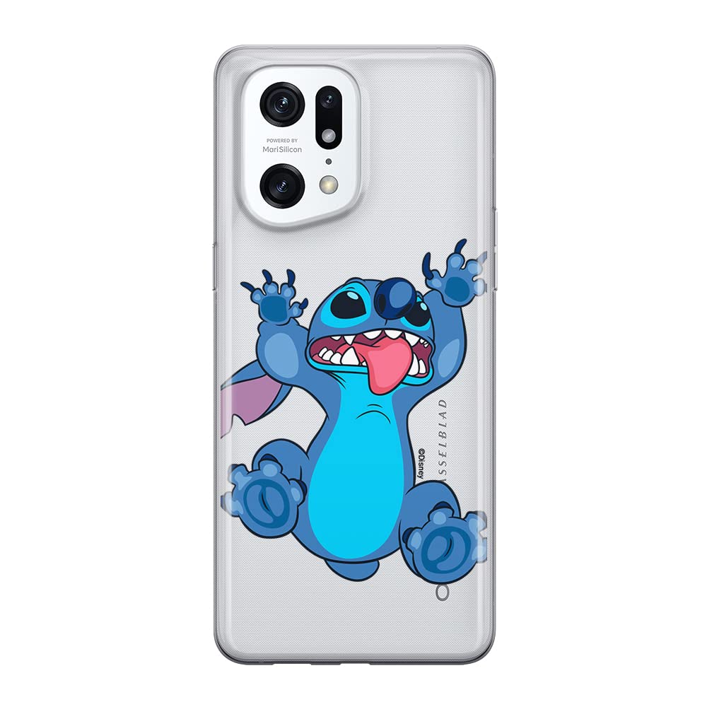 ERT GROUP mobile phone case for Oppo FIND X5 PRO original and officially Licensed Disney pattern Stich 020 optimally adapted to the shape of the mobile phone, partially transparent