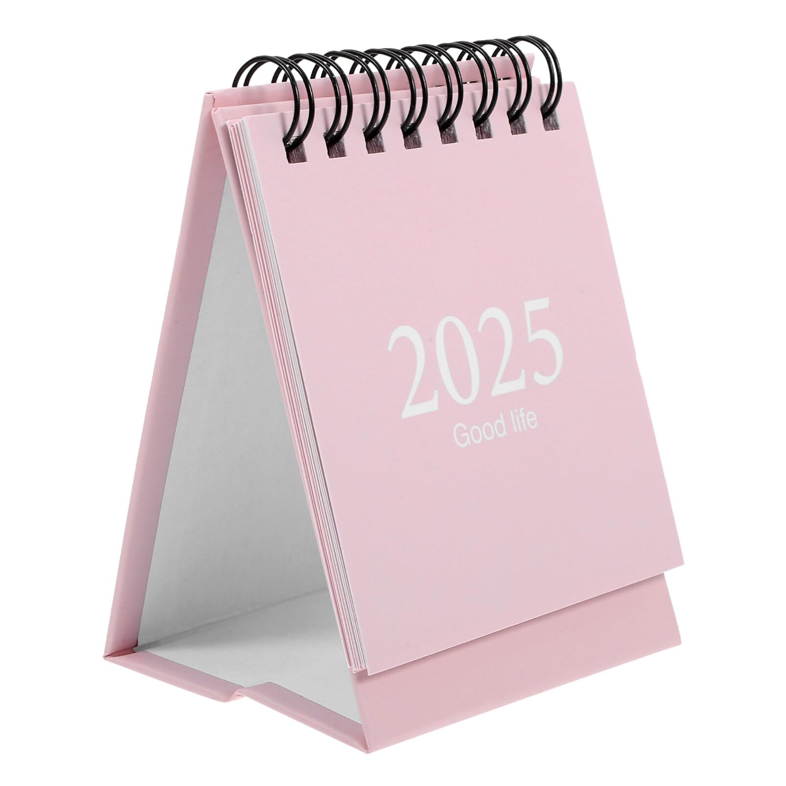 Tofficu Mini Desk Calendar 2024-2025 July 2024 to Dec 2025 Small Desktop Calendar Mini Daily Schedule Paper Twin-Wire Binding for Home Office School