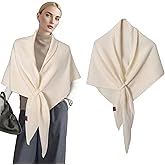 FengFaer Pashmina Shawl Wraps for Women, Women’s Triangle Shawl Scarf Cardigan Cape Wool Cashmere Shoulder Top Sweater Scarf