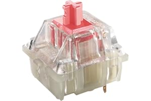 Cherry MX Key Switches for Mechanical Gaming Keyboards | Plate Mounted | MX3AL1NA (Cherry RGB Silent Red, 65 Pcs)