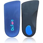 Dr. Foot's 3/4 Length Orthotics Insoles - Best Insoles for Corrects Over-Pronation, Fallen Arches, Fat Feet - Plantar Fasciitis, Heel Spurs and Other Foot Conditions -1 pair (M- W9-10.5 | M7.5-9)