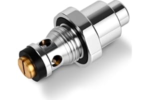 TOP PATHFINDR Low Lead Button Valve Assembly Compatible with all Krowne Pre-Rinse Spray Heads, Knee Valve, Foot Valves, 21-302L faucet valve part for Commercial Kitchen, 2.6" Length, Thread Diameter 0.8"