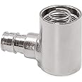 Aquor 1/2 inch PEX F1960 Expansion 90 Degree Elbow Stainless Steel Inlet, Pipe Fitting Accessory, Installation Part for Aquor House, RV, and Boat Hydrants