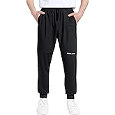CAMLAKEE Boys' Mesh Athletic Sweatpants Kids Lightweight Joggers Quick Dry Active Running Pants