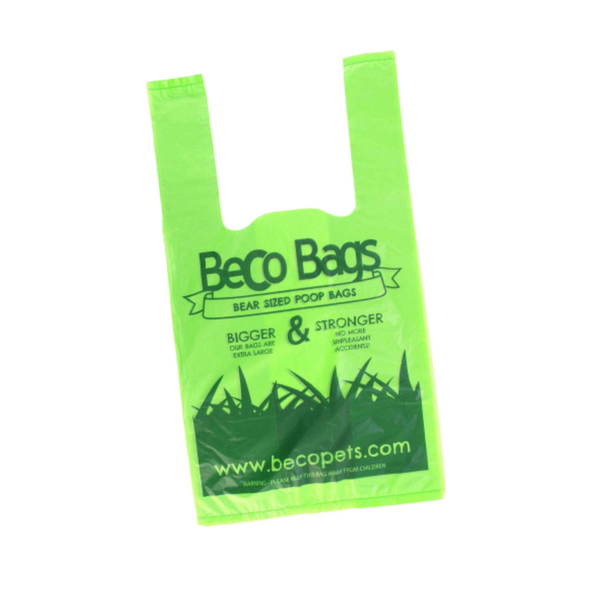 BecoBags Eco Friendly Dog Poop Bags With Handles (One Size) (Green)