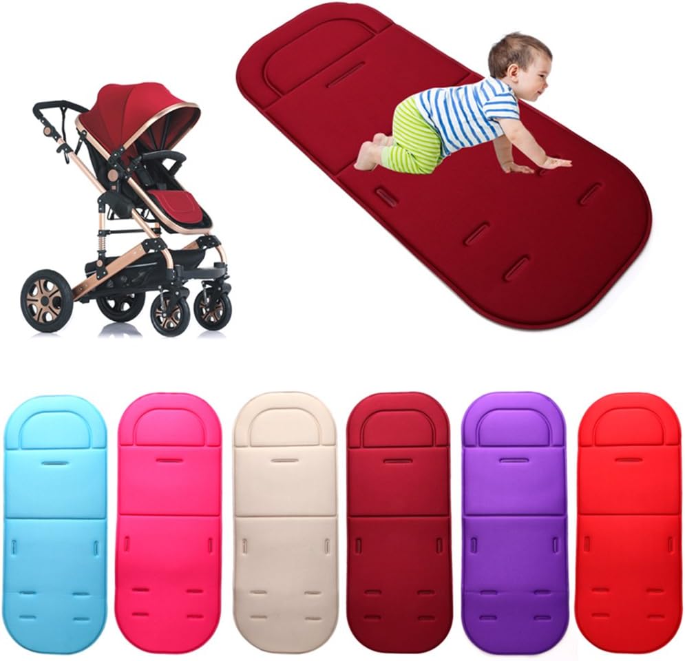 Baby Stroller Liner Pads Cushion, TJW Universal Pushchair Car Seat Comfortable Memory Foam Padding Mat (Blue)