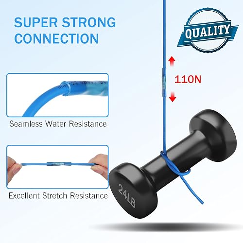 Electop200pcs Heat Shrink Butt Connectors Terminals Insulated Waterproof Wire Connector | INDIA