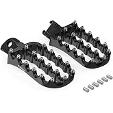 NICECNC Rally Style Motorcycle Foot Pegs Pedal Footsteps Compatible with KTM 690 Enduro/R SMC/R 2008-2023, 950 990 1050 1090 1190 1290 Adventure/R/S/T, 6061 Billet Aluminum, Black