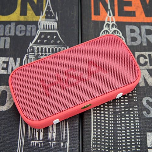 Pocket Portable Mini Bluetooth Wireless Stereo Speakers with FM Radio / Microphone / USB Disk / Aux / Micro SD Card for iPhone,iPod,iPad,Computer,Laptop,Smartphone and Other Bluetooth Devices (Red)