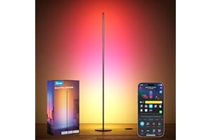 Govee RGBIC Smart Corner Floor Lamp, Standing Lamp Matter APP Control, Smart Floor Lamp with Reactive Music Mode, 85 Dynamic 