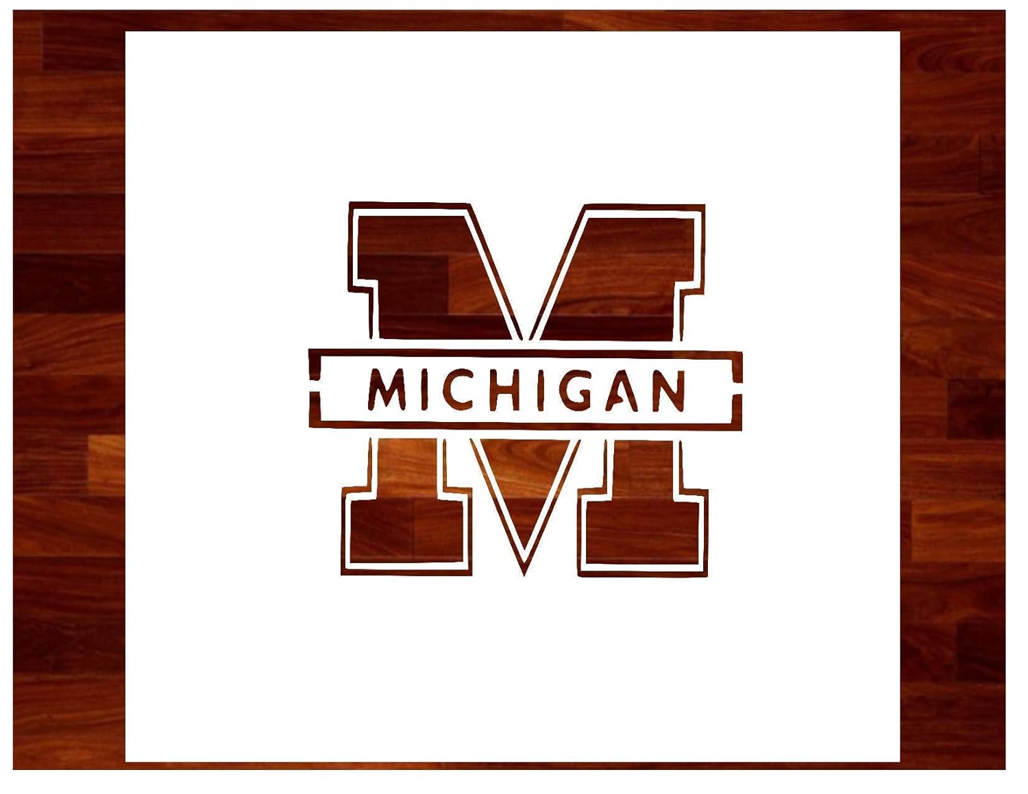 University Of Michigan Wolverines Stencil Multiple Sizes Custom Stencil Mixed Media