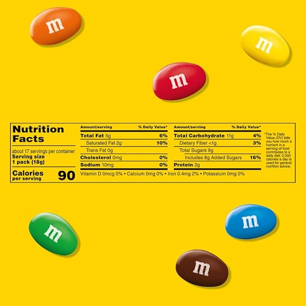 M&M’S PEANUT CHOCOLATE CANDY, FUN SIZE CANDY BAGS FOR PARTY FAVORS, HOLIDAYS, PARTIES, 10.53OZ BULK CHOCOLATE GIFT