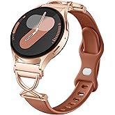 Getino Skinny Bands Compatible with Samsung Galaxy Watch 7 Band 6 5 4 FE Active 2 40mm 44mm/Galaxy Watch 6 4 Classic/5 Pro, 20mm Watch Band Slim Thin Silicone Sport Loop for Samsung Watch Bands Women