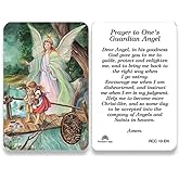 San Francis Imports Holy cards for Catholics including St Jude Our Lady of Guadalupe St Michael St Joseph St Anthony Prayer and Others (Guardian Angel)