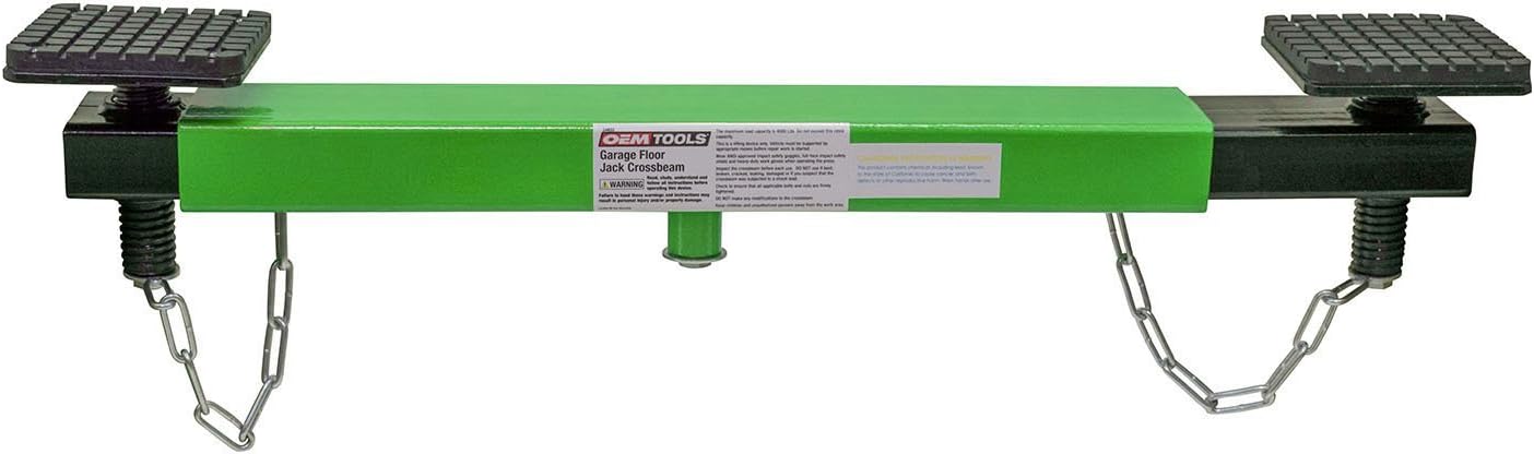 Oemtools 24833 Floor Jack Crossbeam Works W Any 1 1 8 Floor Jack Low Profile Easily Slides Beneath Parked Cars Great Solution For Vehicles