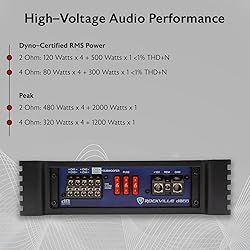 Rockville dB55 4000W 5-Channel 2-Ohm Car