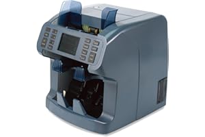 Oukeyer H-8900 Bank-Grade 2-Pocket Money Counter & Sorter with Built-in Printer - Mixed Denomination, White Light/IR/UV/MG Detection & Value Counting