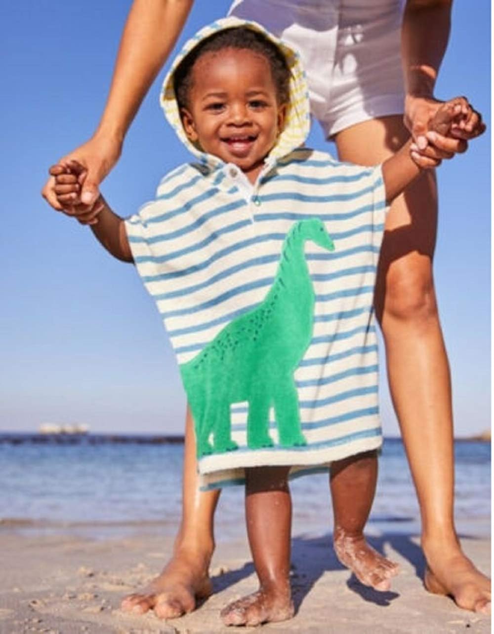 Mekysd Baby Hooded Bath Towel Poncho Swim Pool Beach Wear Kid Bathrobe Cartoon Towel US: Clothing