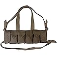 warrepplica Rhodesian Fereday & Sons Chest Rig with Grenade Pocket FAL/G3/M14 Bush War/20rd .308/7.62x51mm 6 Magazine Pouch Tactical Chest Rig with Grenade Pocket