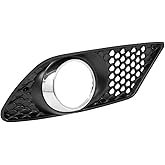 X AUTOHAUX Car Front Bumper Right Side Fog Light Grill Lamp Cover A2048850253 for Mercedes-Benz C350 2008-2011