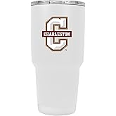 R and R Imports Cougars of Charleston 24 oz Insulated Stainless Steel Tumbler Officially Licensed Collegiate Product (White||Single)