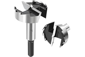 RURITKIT 2 Inch Forstner Bit for Woodworking,2" Forstner Drill Bit for Wood,Wood Drill Bit Woodworking Hinge Cutter Tool for Wood Plywood Plastic