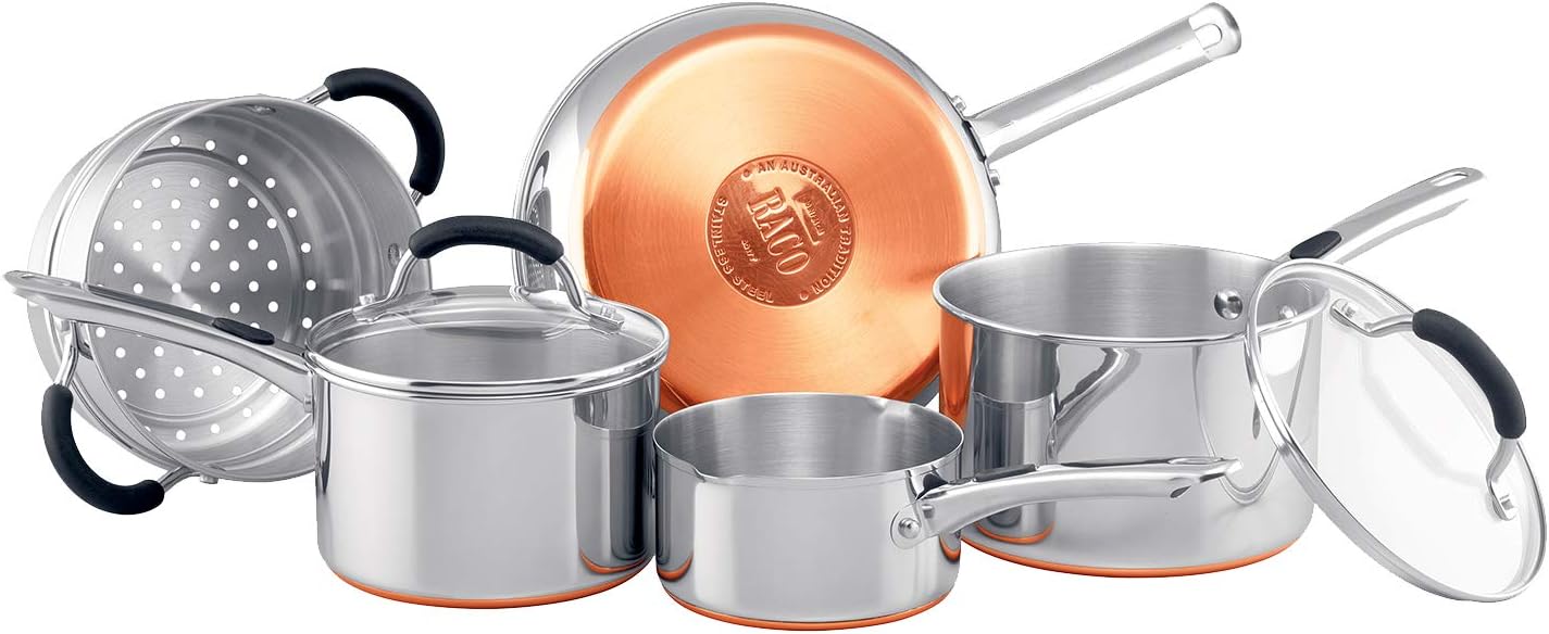Raco Copper Copper Cookware Set, Silver, 702000 Pots & Pans