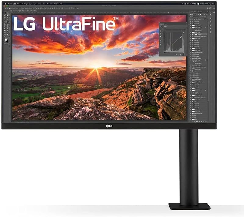 LG 27UN880 Ergo Monitor UltraFine 4K IPS USB C 27 Inch Ergo Arm