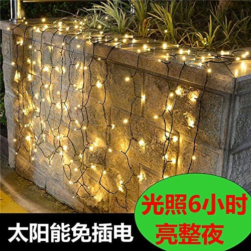 GGSSYY Solar/Waterproof/Led/Lights/Flashing Lights/Decorations/Outdoor/Landscape/Hanging Tree Lights/No Wiring,22 Meter 200 Lamp - White