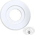 Extension Trim Ring for Recessed Fire Sprinkler Escutcheons - White Oops Ring Cover Holes Up to 5 Inches when Paired with Recessed Escutcheon - Covers Miscuts, Damaged Drywall Around Sprinkler Heads
