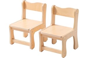 ROBUD Wooden Toddler Chair Wood, Kids Chair Set of 2, Sturdy Kids Chairs for Toddlers for Children Aged 3+, 250 Lbs Capacity Each Count