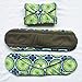 5 Pieces Charcoal Bamboo Mama Cloth/Menstrual Pads/Reusable Sanitary Pads (Overnight (14 inch), Peacock)