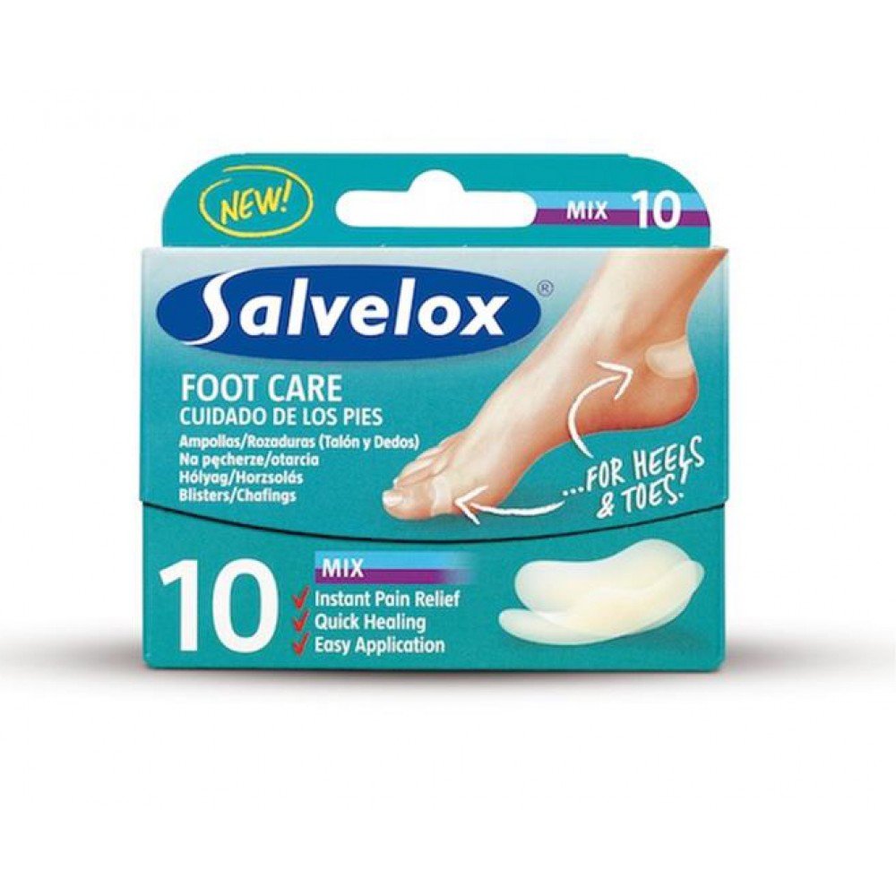 SALVELOX Foot Care Ampoules Toes and Heel 10 Count