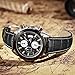 findtime Mens Watches Chronograph 3ATM Waterproof Quartz Wrist Watch Date Analog Business Fashion Sport Design Leather Black Brown
