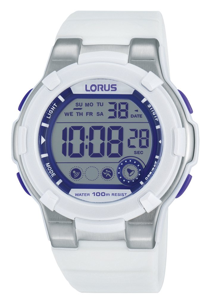 Lorus Watches Women’s Watch, Sport, Digital, Quartz, Rubber R2359KX9