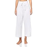 Natori Women's Bliss Harmony Cropped Pant Inseam: 26", White, Small