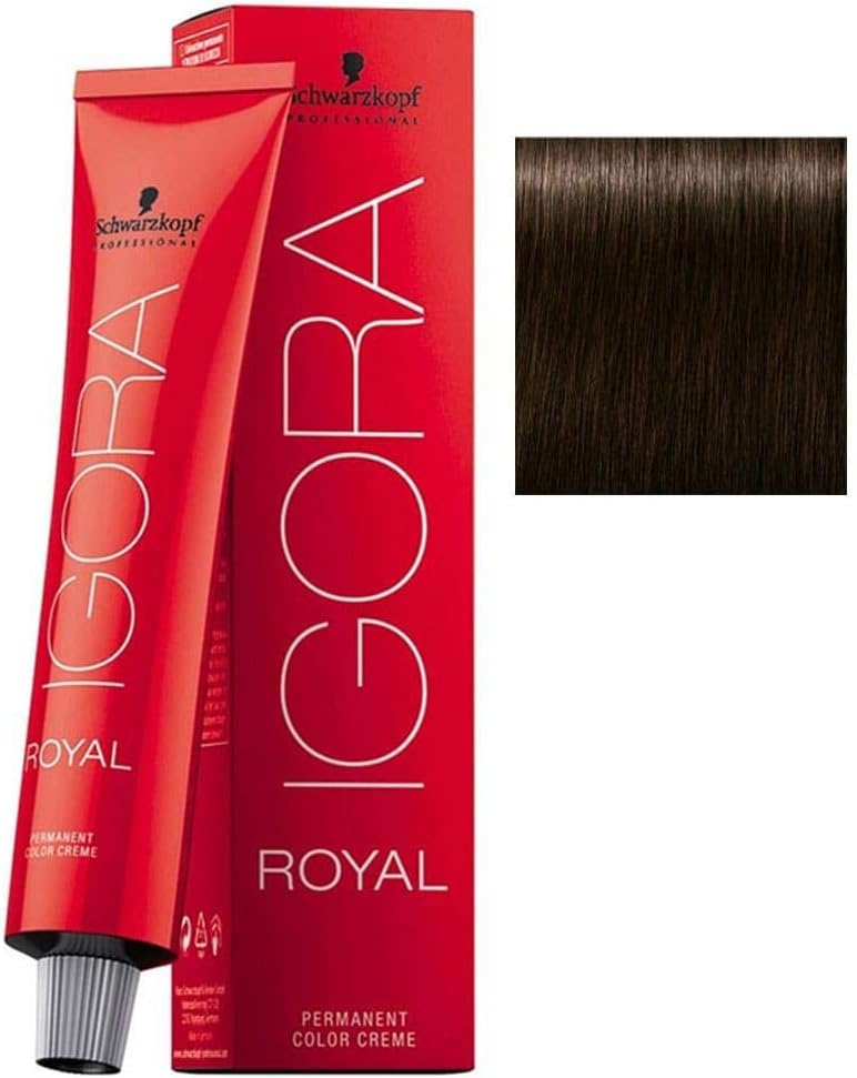 Schwarzkopf Igora Royal 4-0 Medium Brown Natural Hair Colour Tint 60ml Tube
