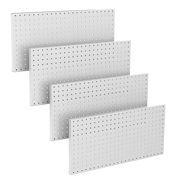 TORACK 4 PCS METAL PEGBOARD PANELS(12″ X 24″)...