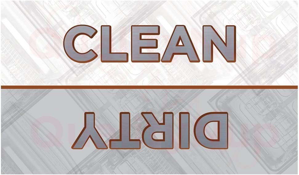 Clean Dirty Dishwasher Magnet - Premium High Quality - 30 Mil - Rounded Corners (1)