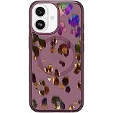 OtterBox iPhone 17 Symmetry Series Clear Case - Leopard Shift - Pink - Ultra-Thin, Sleek Silicone iPhone Case