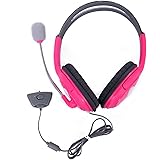 HDE Xbox 360 Headset Game Chat Xbox Live Headphone with Microphone (Pink)