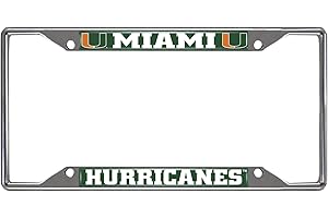 FANMATS NCAA Unisex-Adult Chrome Metal License Plate Frame