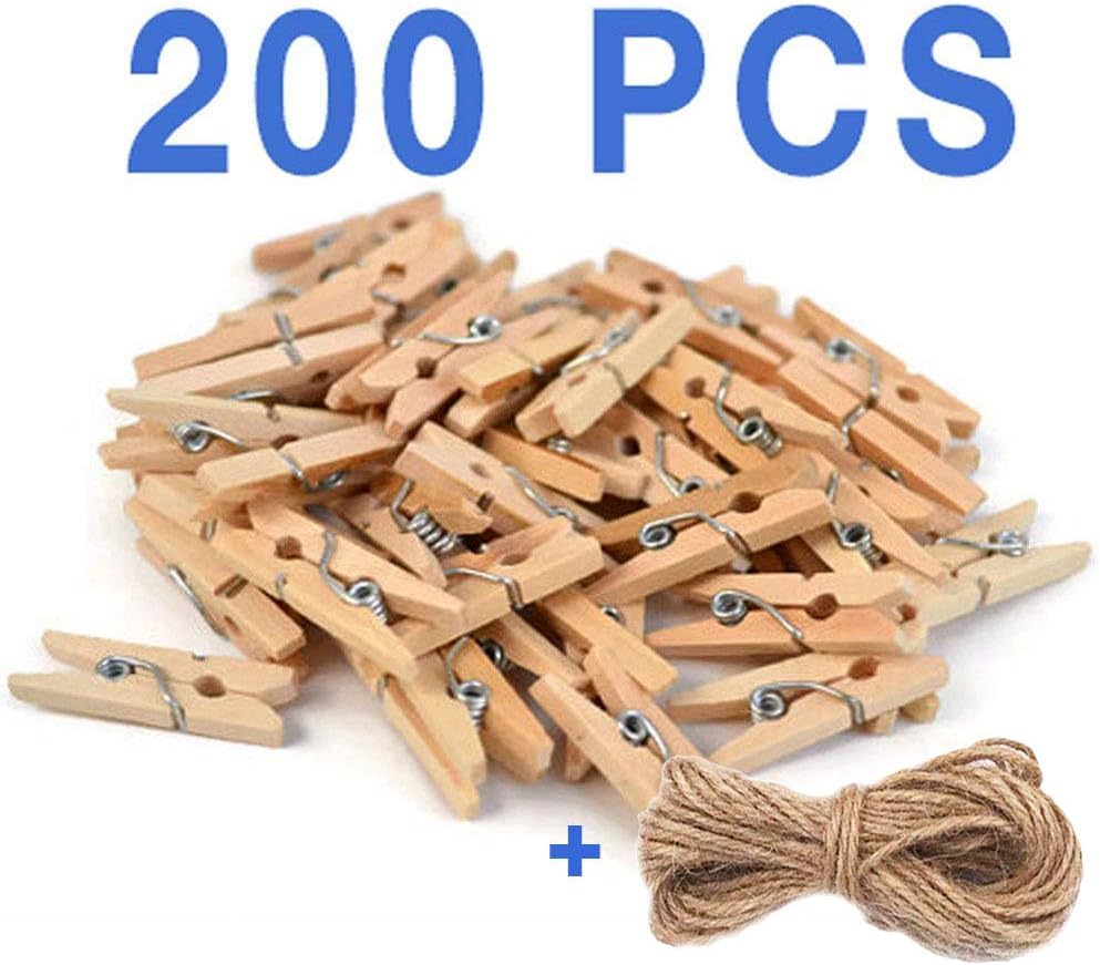 Amazon Com Mini Natural Clothespins Craft Boutique Wood 200 Per Pack Wooden Pins For Scrapbooking Wood Crafts Arts Crafts Sewing