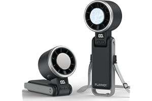 PlayHot Portable Handheld Turbo Fan with Ice Cooling, Rechargeable Personal Fan, Up tp 12Hrs Cooling, 5 Speed 25550RPM Powerf